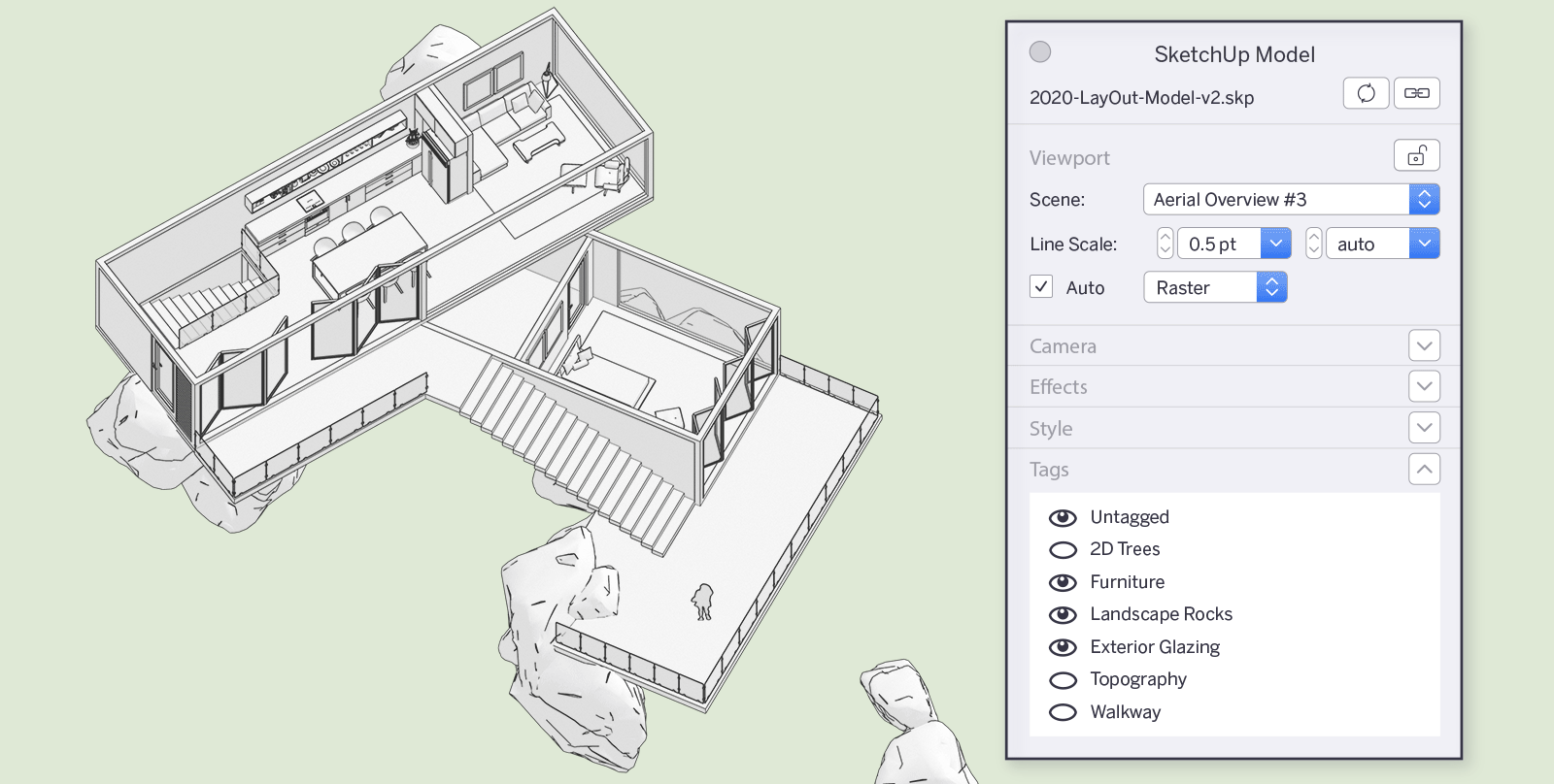 SketchUp 2020 layOut