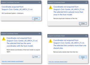 Notification in revit