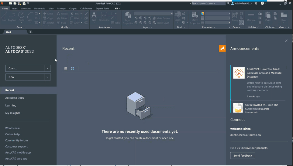 Autocad statistika